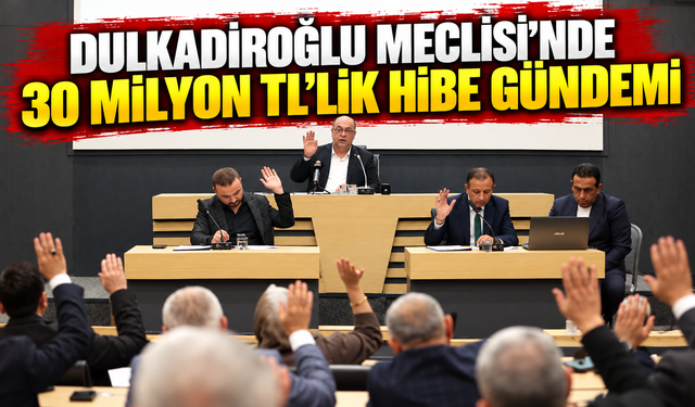 Dulkadiroğlu Belediyesi ekim ayı meclisini gerçekleştirdi