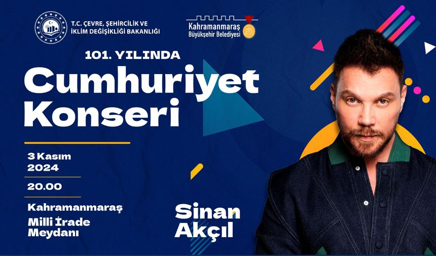 Sinan Akçıl Kahramanmaraş’ta Sahne Alacak