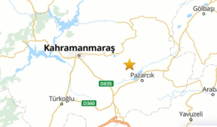 Kahramanmaraş'ta deprem anı kamerada