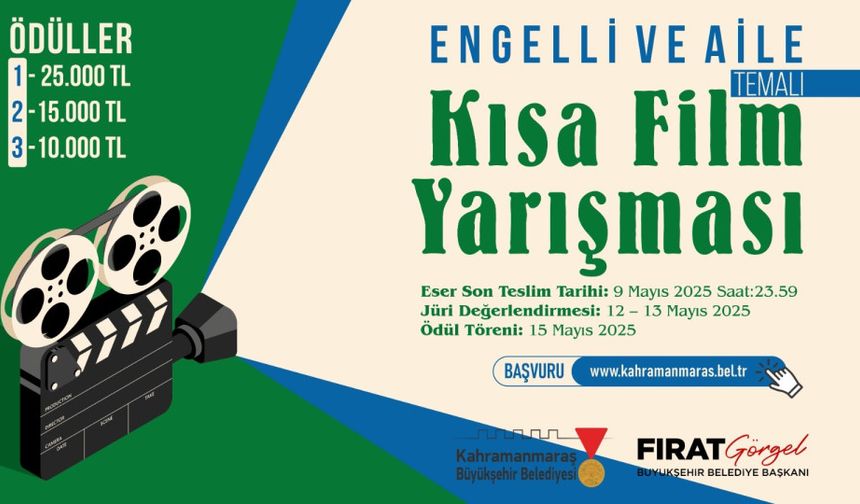 Kahramanmaraş'ta “Engelli ve Aile” Temalı Kısa Film Yarışmasına Başvurular Sürüyor