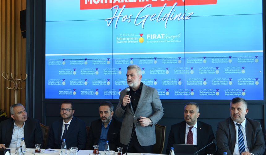 Başkan Görgel, Onikişubat’ın Batı Mahalle Muhtarlarıyla Bir Araya Geldi