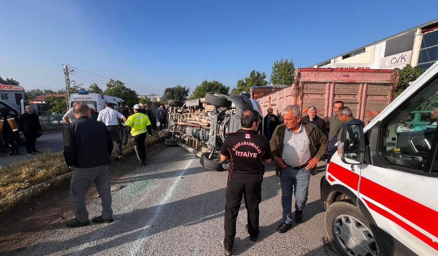 Kahramanmaraş'ta Minibüs Kazası: 12 Yaralı