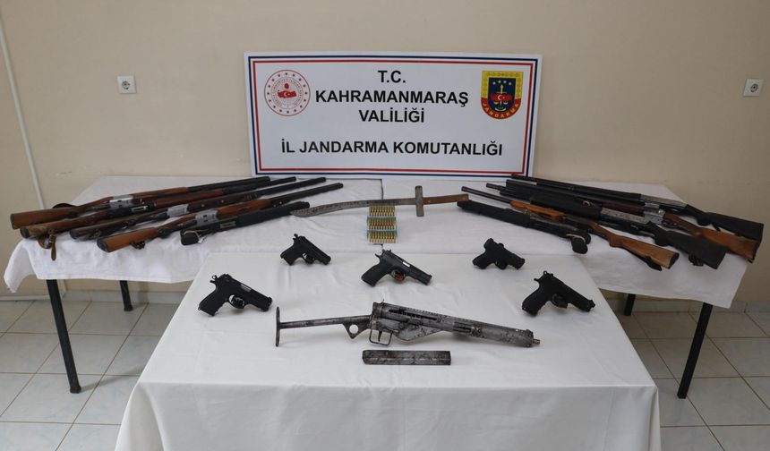 Kahramanmaraş’ta Silah Kaçakçılığı Operasyonu: 13 Tutuklu