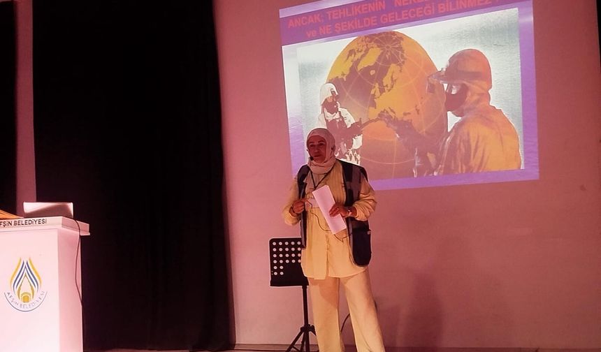 Afşin'de Afet Bilinçlendirme Konferansı Düzenlendi