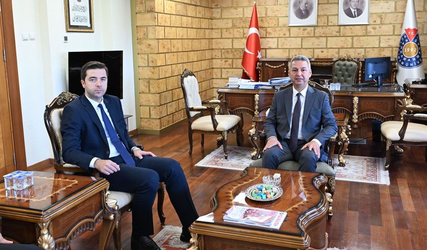 KSÜ Rektörü Okumuş, Efendioğlu’nu ağırladı