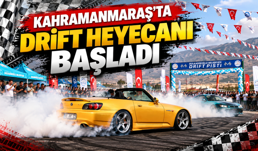 Dulkadiroğlu’nda drift pisti hizmete açıldı