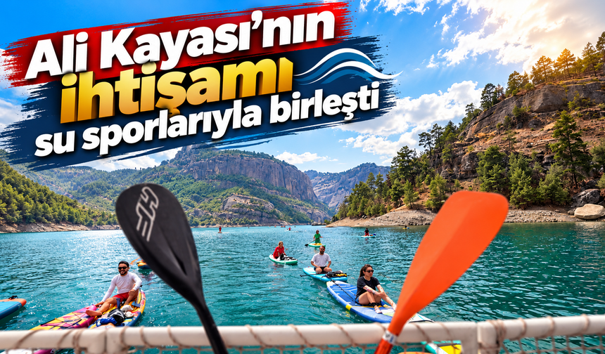 Ali Kayası’nda yüzlerce sporcu kürek çekti