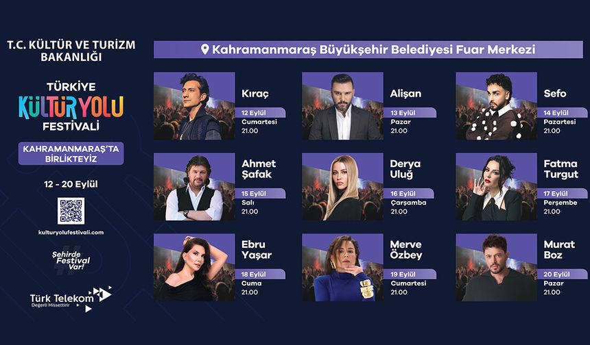 Kahramanmaraş’ta Kültür Yolu Festivali başlıyor