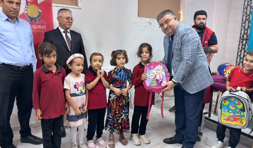 Onikişubat Belediyesi’nden 8 bin öğrenciye kırtasiye desteği