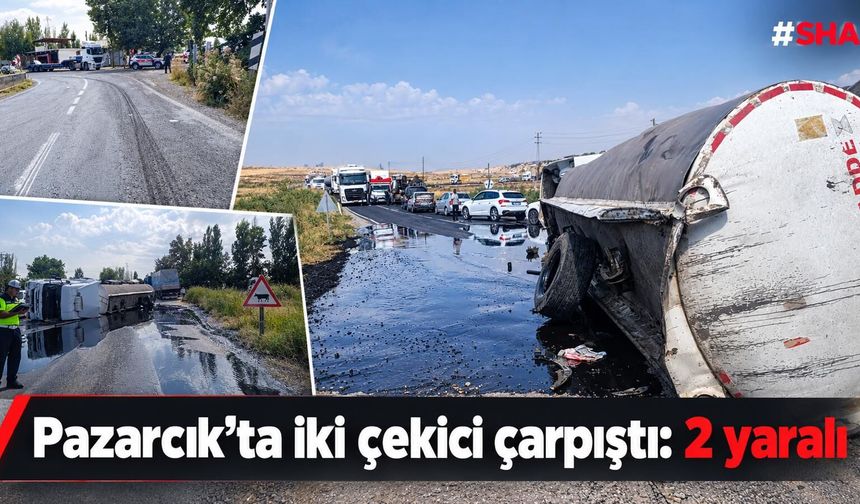 Kahramanmaraş’ta iki tır çarpıştı