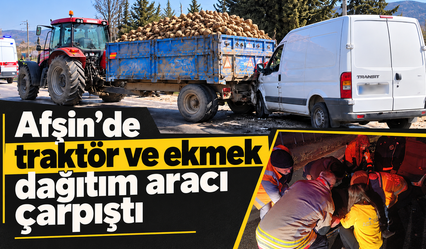 Kahramanmaraş’ta traktör römorkuna çarpan sürücü ağır yaralandı