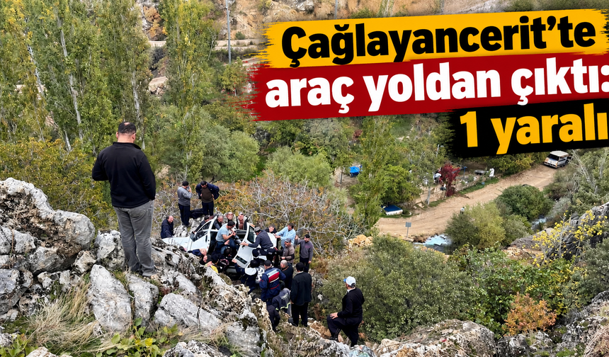 Çağlayancerit’te araç yoldan çıktı: 1 yaralı