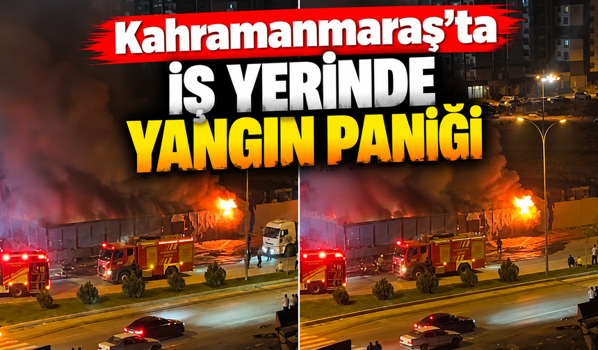 Üngüt Mahallesi’nde iş yerinde yangın çıktı