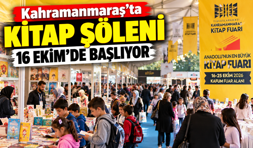Kahramanmaraş Kitap Fuarı 16 Ekim’de başlıyor