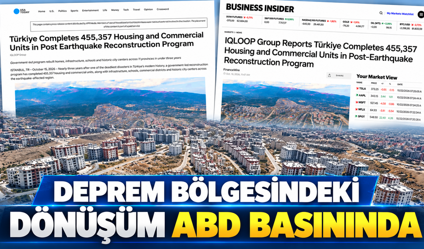 Türkiye’nin yeniden inşa çalışmaları ABD basınında