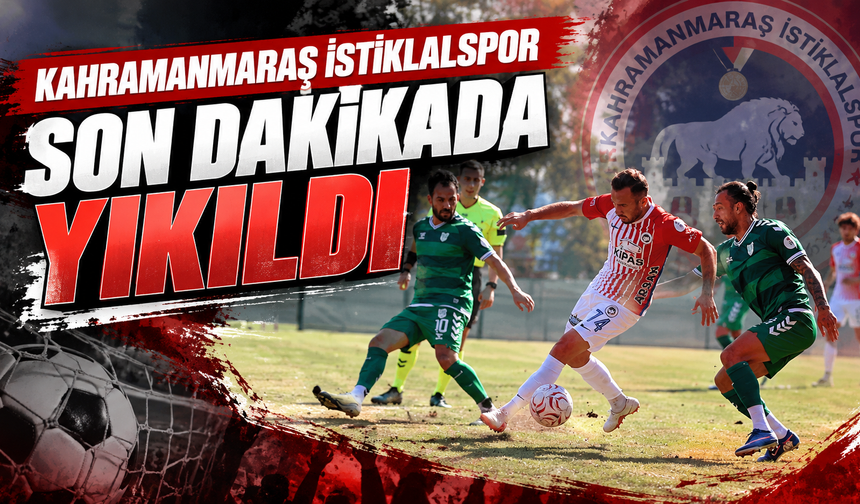 Kahramanmaraş İstiklalspor’dan kritik puan kaybı