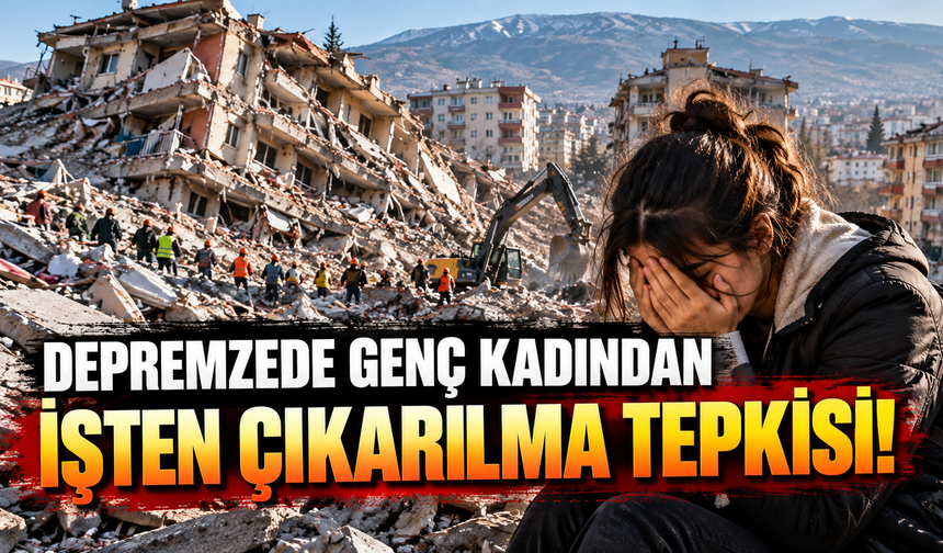 Depremzede genç kadından belediyeye “tasarruf” tepkisi