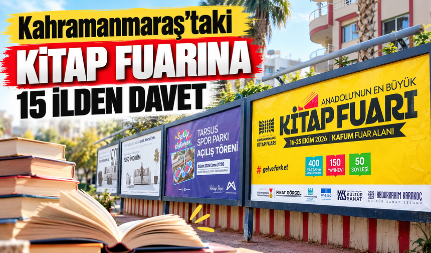 Kahramanmaraş Kitap Fuarı 15 ilde tanıtılıyor
