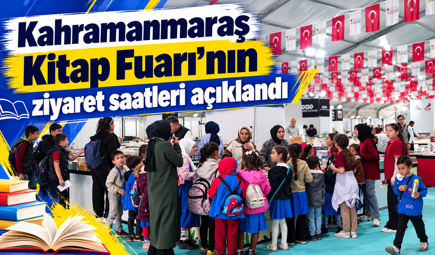Kahramanmaraş’ta Kitap Fuarı için ziyaretçilere davet