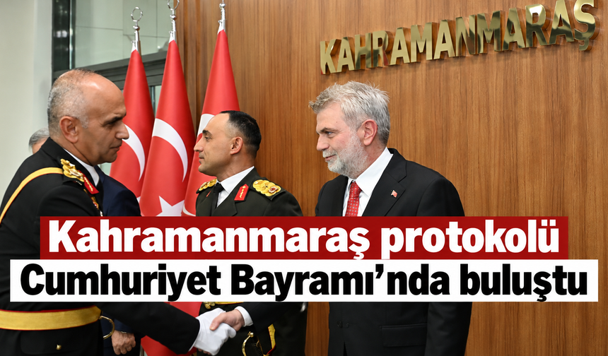 Valilikte Cumhuriyet Bayramı tebrik töreni
