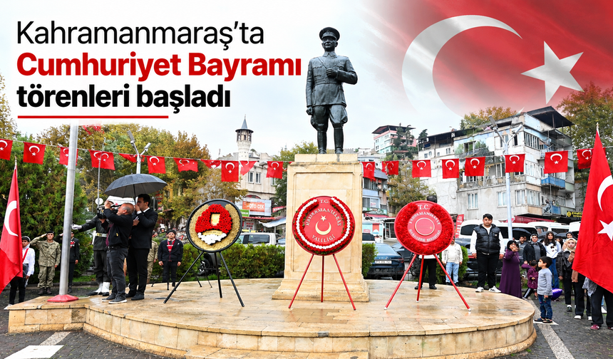 Cumhuriyet’in 103. yılı Kahramanmaraş’ta kutlanıyor