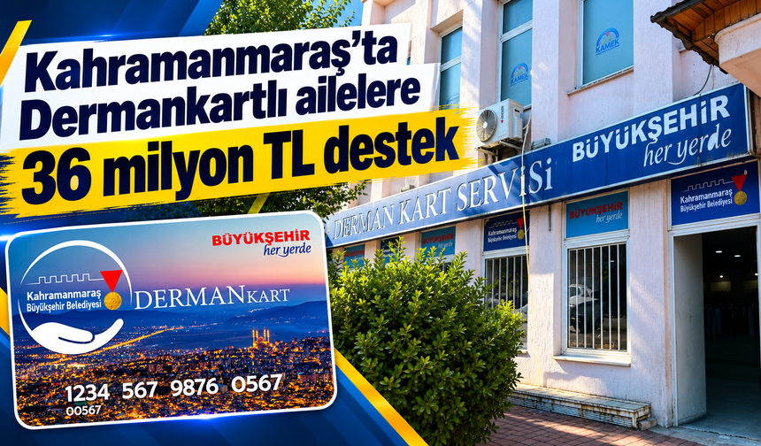 Kahramanmaraş’ta ekim ayı Dermankart ödemeleri yapıldı