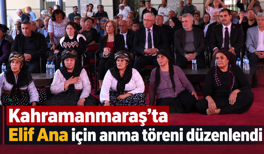 Başkan Görgel, Elif Ana’yı anma programına katıldı