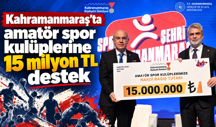 Kahramanmaraş’ta amatör spor kulüplerine destek artırıldı