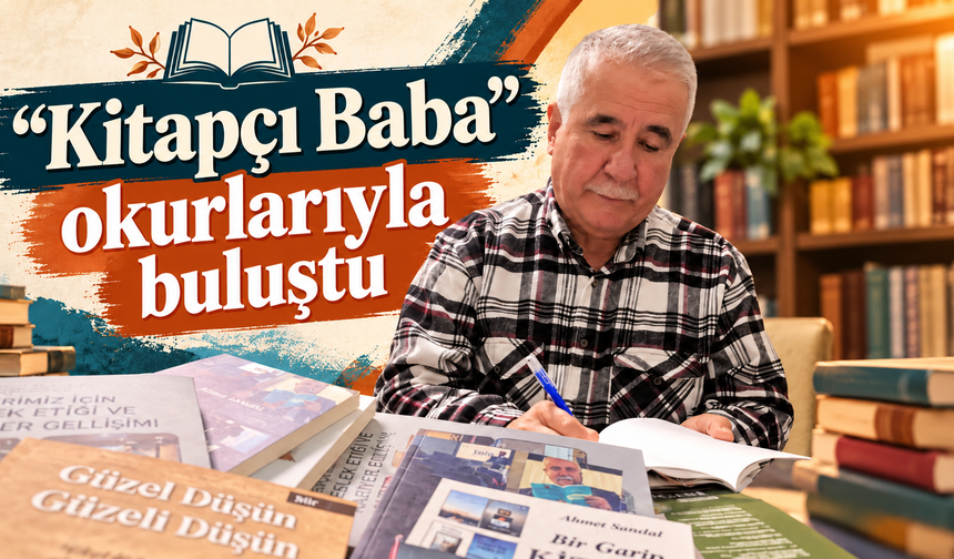 Kahramanmaraşlı yazar Ahmet Sandal fuarda