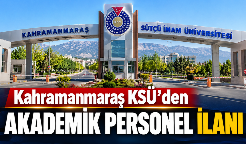 KSÜ personel alımı başvuruları başladı