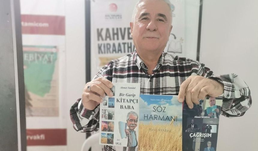 Kahramanmaraşlı yazar Ahmet Sandal fuarda
