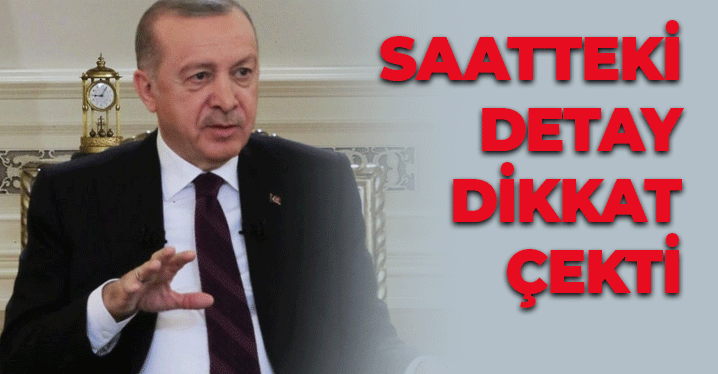 Cumhurbaşkanı Erdoğan'ın Katıldığı Yayında Saat Detayı Dikkat Çekti