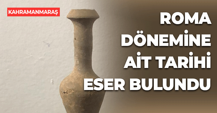 Kahramanmaraş'ta Roma Dönemine Ait Koku Şişesi Ele Geçirildi