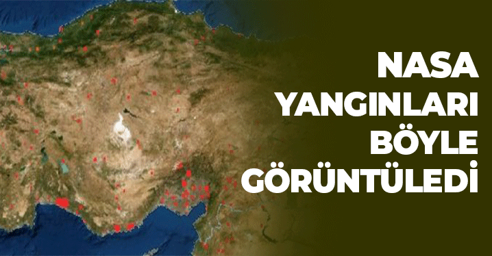 Orman Yangınları NASA'nın Uydu Görüntüsünde