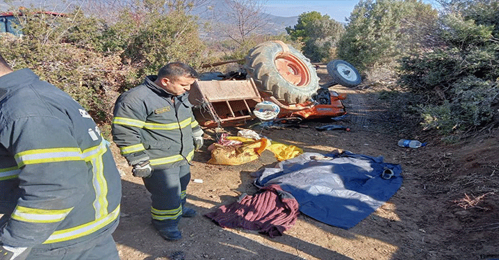 Traktörle Gül Budamaya Giden Çifti Ölüm Ayırdı