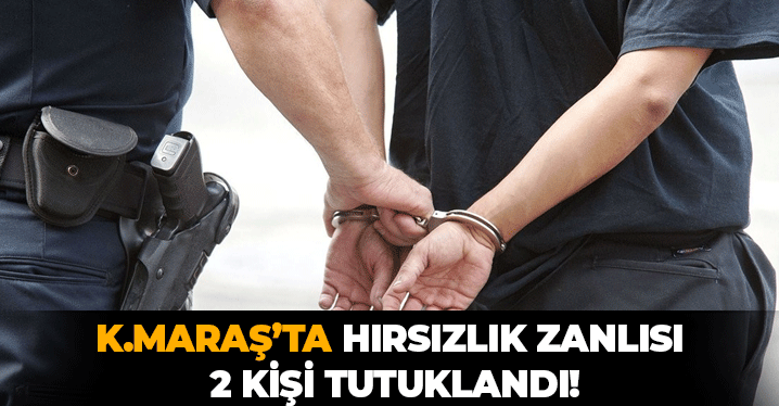 Kahramanmaraş'ta Hırsızlık Yaptıkları İddiasıyla 2 Şüpheli Tutuklandı