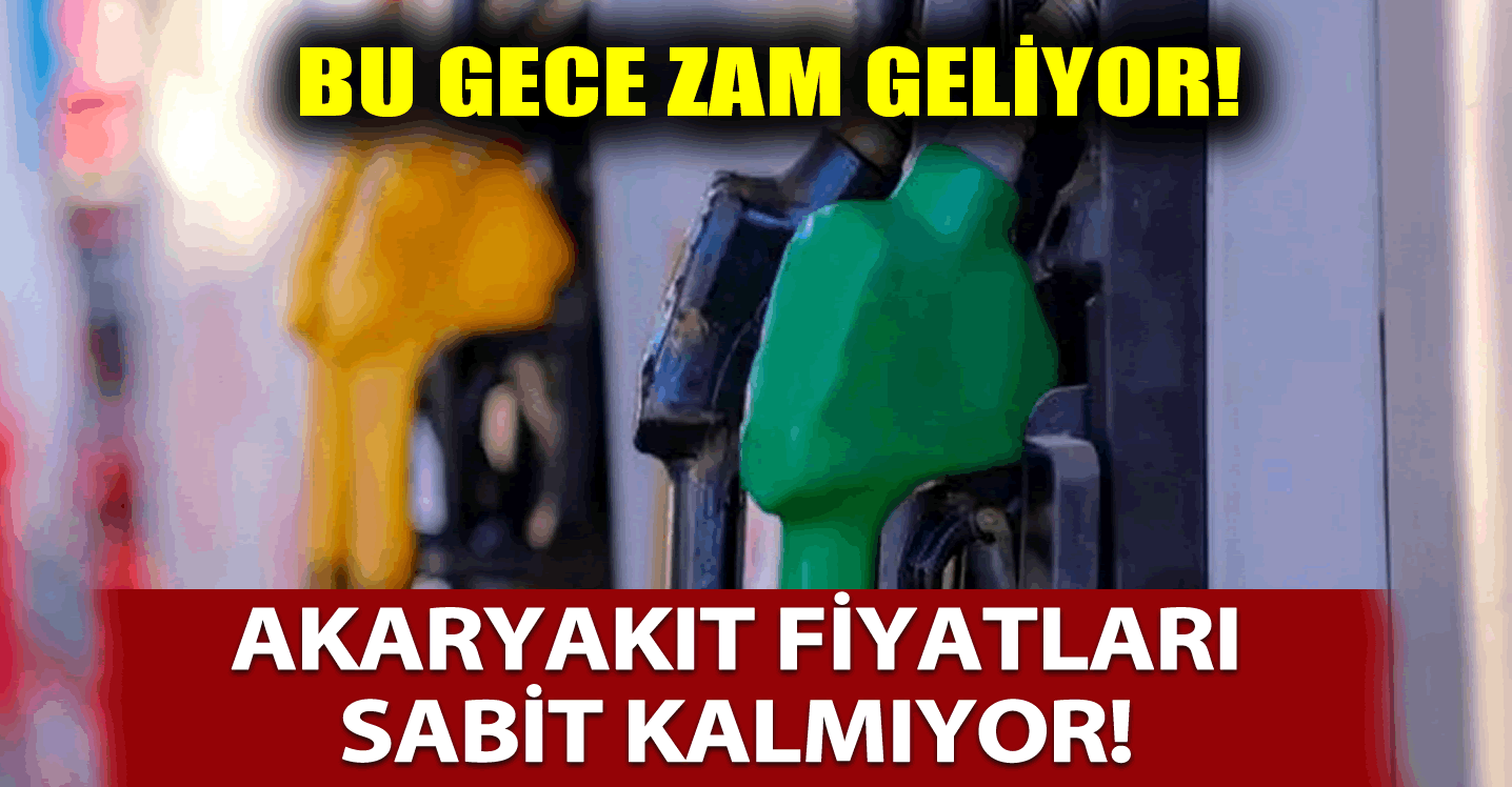 İndirim sonrası akaryakıta bu gece zam geliyor!