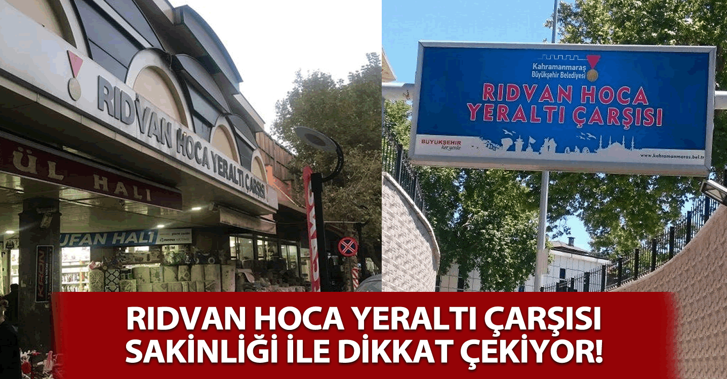 Rıdvan Hoca Yeraltı Çarşısı, sakinliği ile dikkat çekiyor!