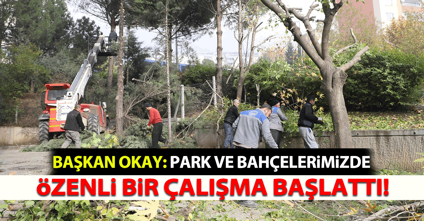 Başkan Okay: "Park ve bahçelerimizde özenli bir çalışma başlattı"