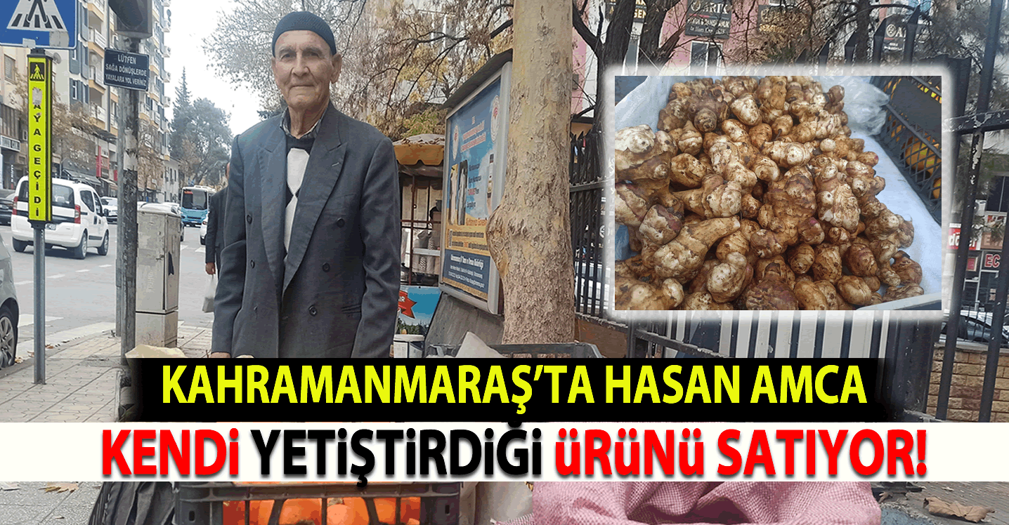 Kahramanmaraş'ta Hasan amca yetiştirdiği ürünleri satıyor!