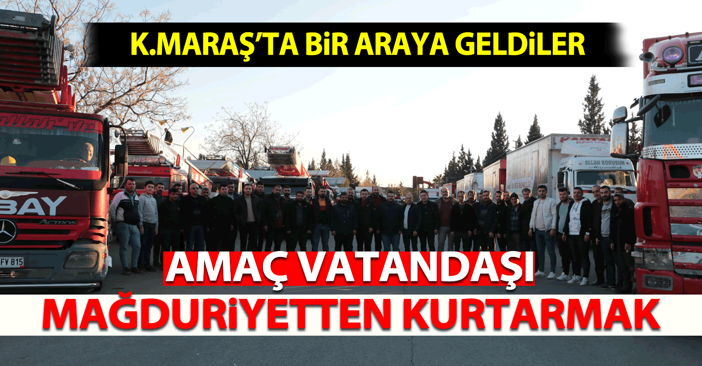 Kahramanmaraş'ta Bir Araya Geldiler: Amaç Vatandaşı Mağduriyetten Kurtarmak