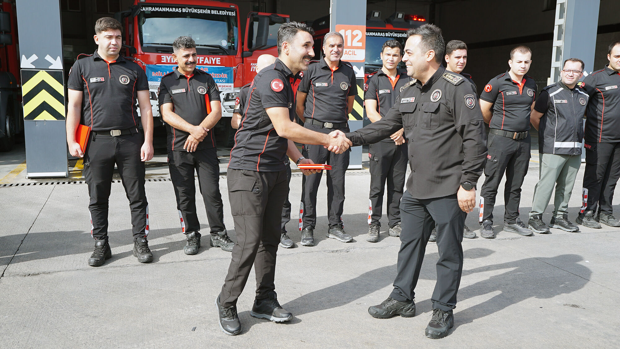 Kahramanmaraş’ta İtfaiye Haftası kutlandı: Kahramanlara plaket