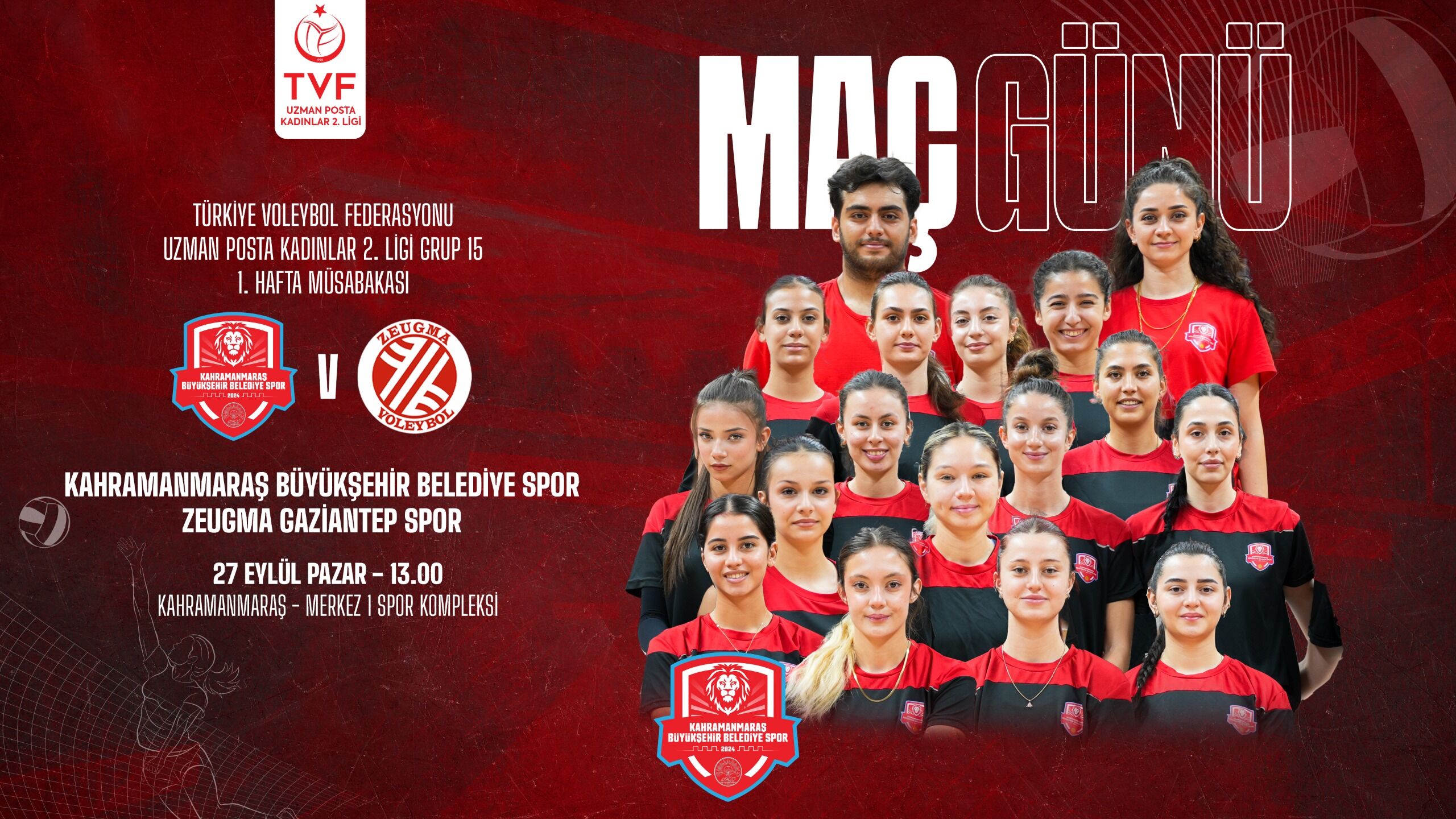 Kahramanmaraş’ın Sultanları 2. Lig sezonunu evinde açıyor